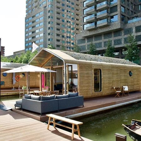Wikkelboats At Floating Rotterdam Rijnhaven Villa Exterior foto