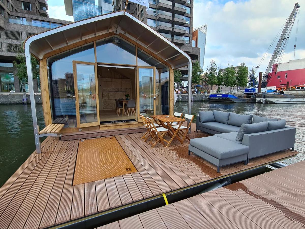 Wikkelboats At Floating Rotterdam Rijnhaven Villa Exterior foto
