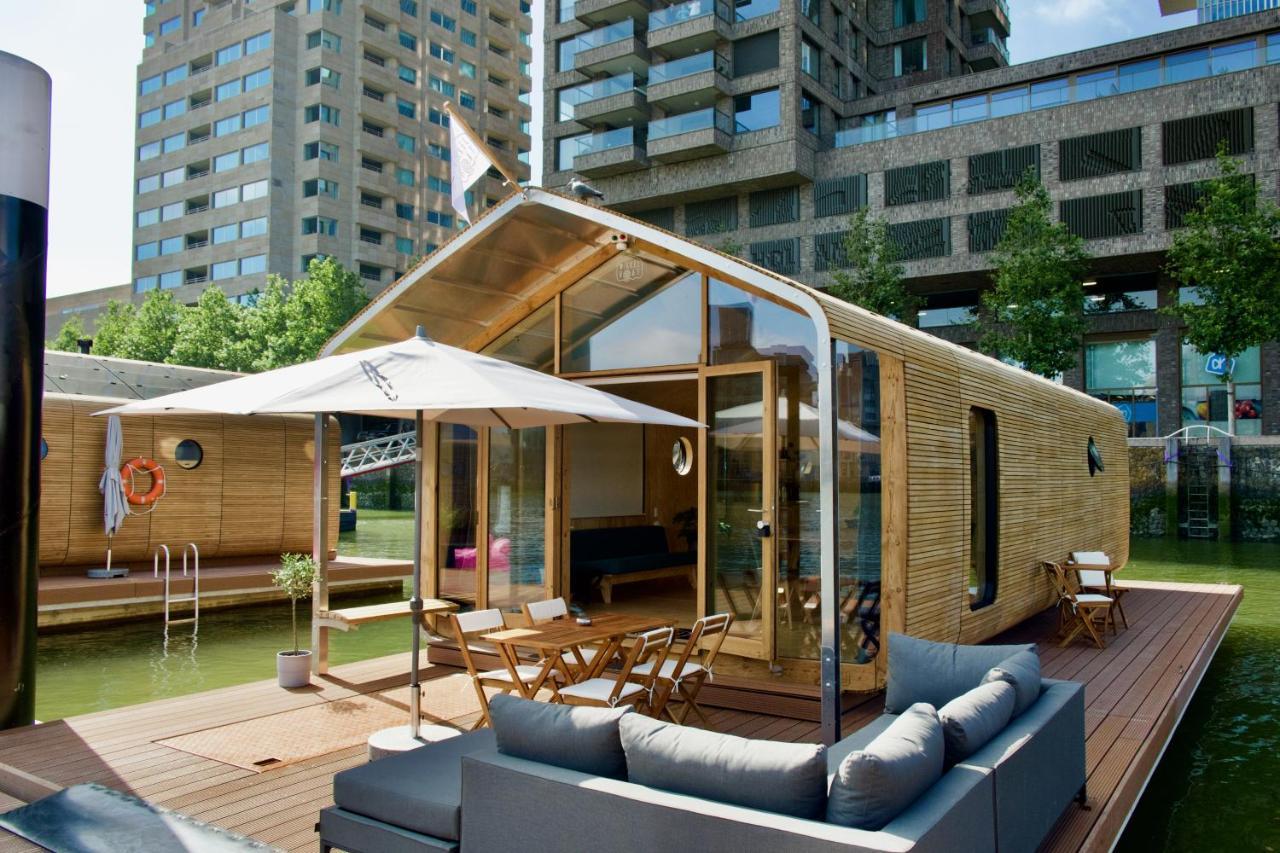 Wikkelboats At Floating Rotterdam Rijnhaven Villa Exterior foto