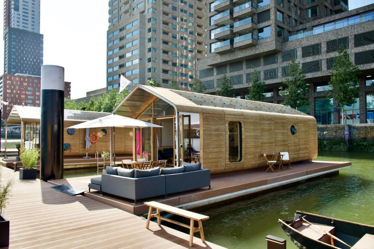 Wikkelboats At Floating Rotterdam Rijnhaven Villa Exterior foto