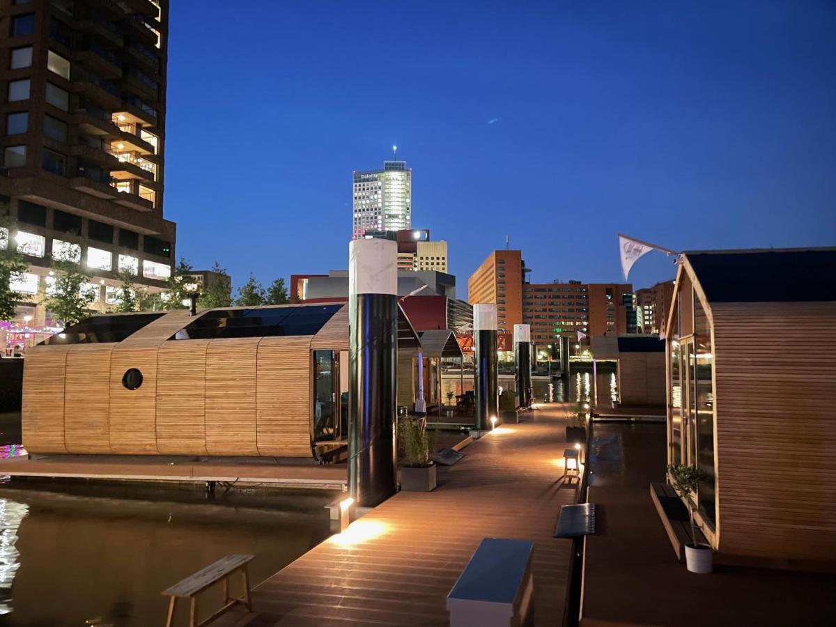 Wikkelboats At Floating Rotterdam Rijnhaven Villa Exterior foto