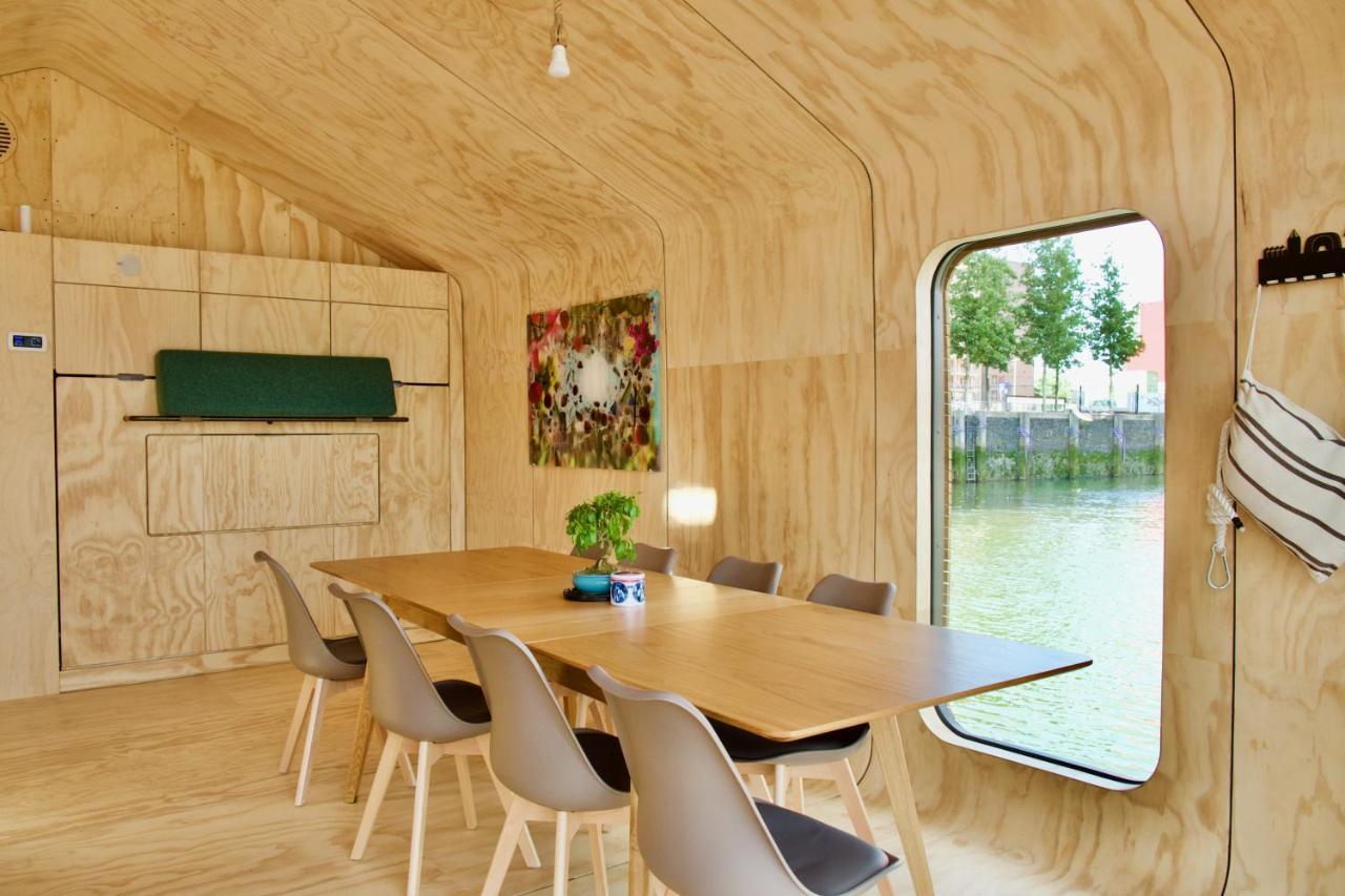 Wikkelboats At Floating Rotterdam Rijnhaven Villa Exterior foto