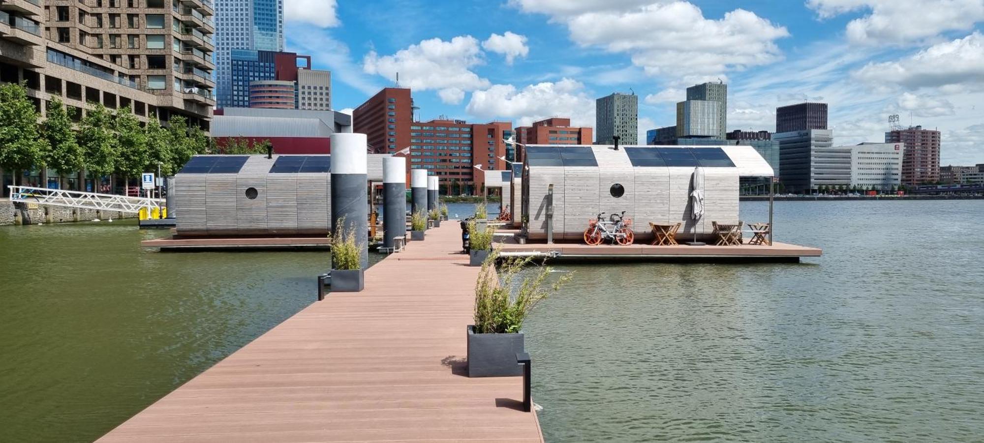 Wikkelboats At Floating Rotterdam Rijnhaven Villa Exterior foto