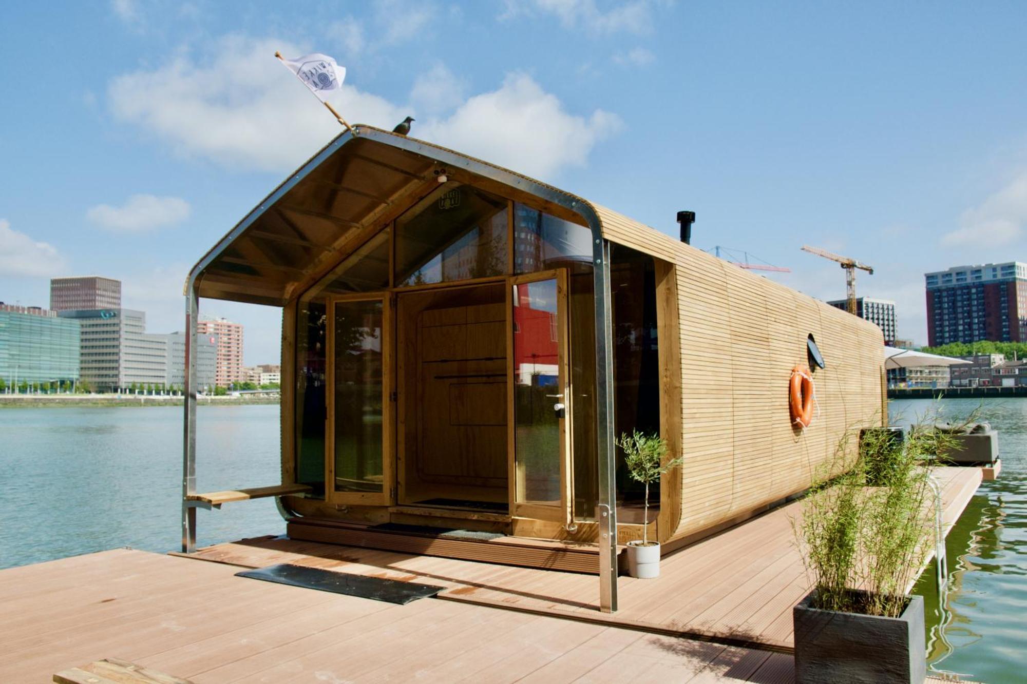 Wikkelboats At Floating Rotterdam Rijnhaven Villa Exterior foto
