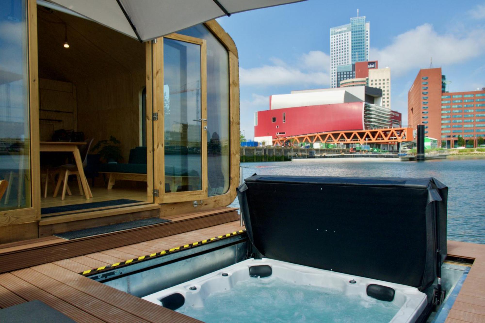 Wikkelboats At Floating Rotterdam Rijnhaven Villa Exterior foto